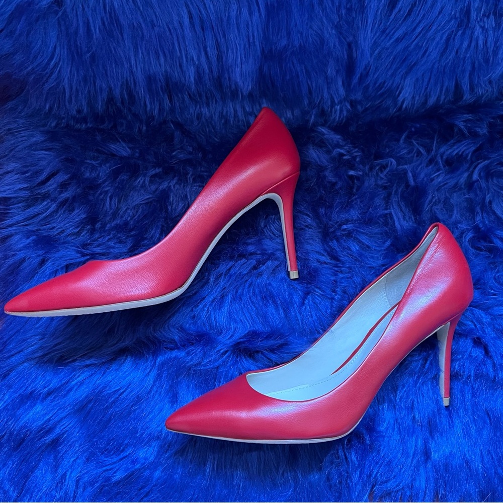 New! THEORY Demeura Nappa Leather Stiletto Pumps Heels - Picture 4 of 10